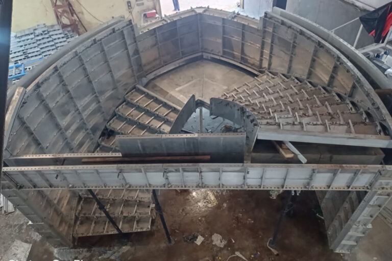 parabolic staircase formwork