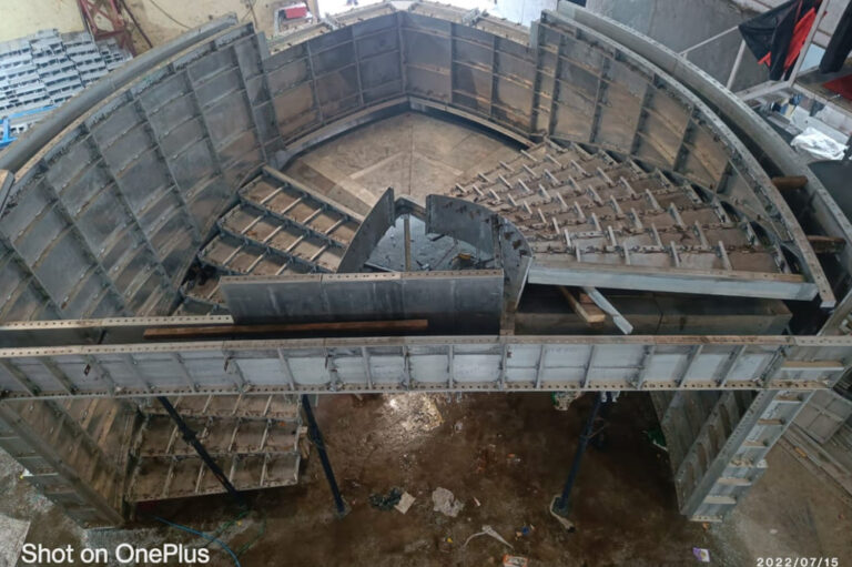 parabolic staircase formwork